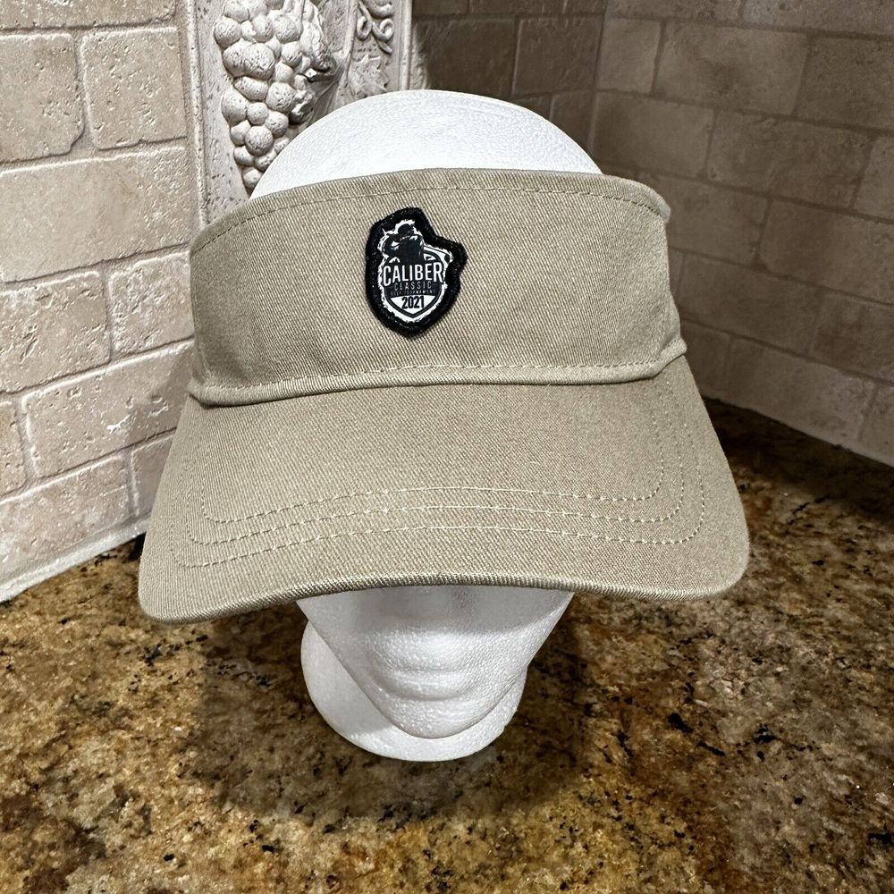 Caliber Classic Sun Visor Hat 2021 Legendary Headwear Beige Golf OSFM NWT